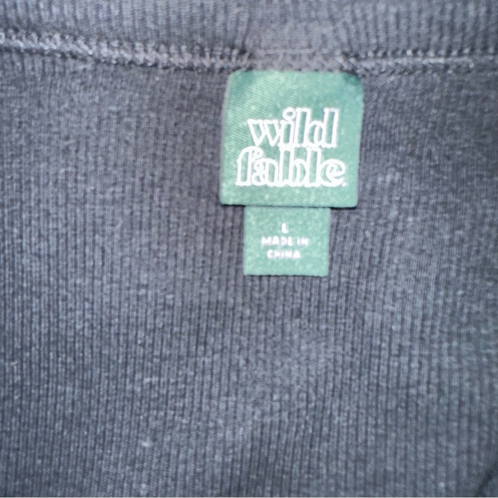 Wild Fable Black Cotton Tank Top with Buckle Straps Size Large New! - Picture 3 of 3